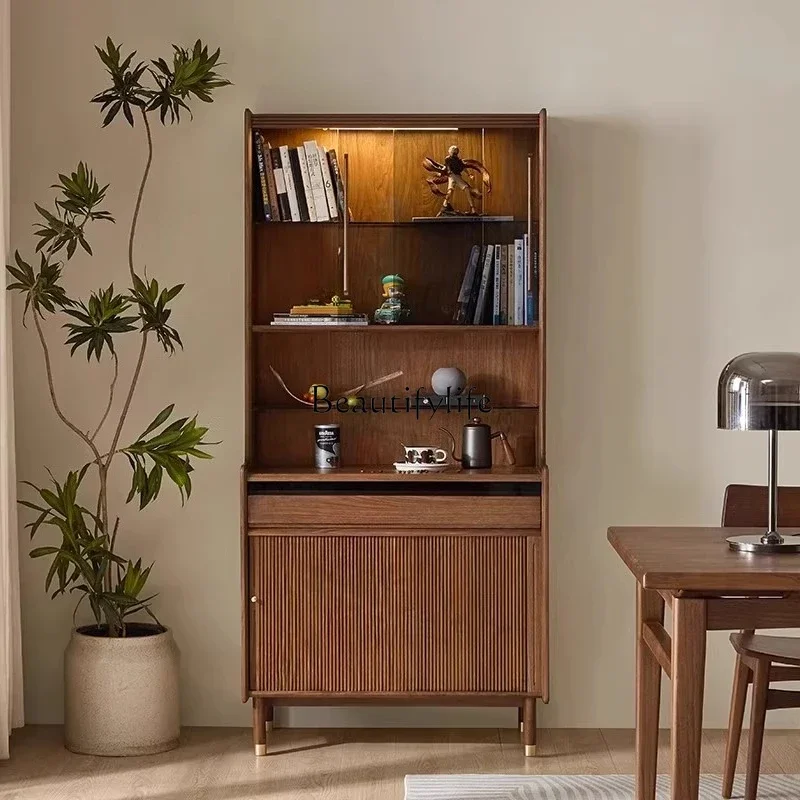 01Nordic Simple Solid Wood Home Display Cabinet Black Walnut Sideboard
01Nordic Simple Solid Wood Home Display Cabinet Black Walnut Sideboard