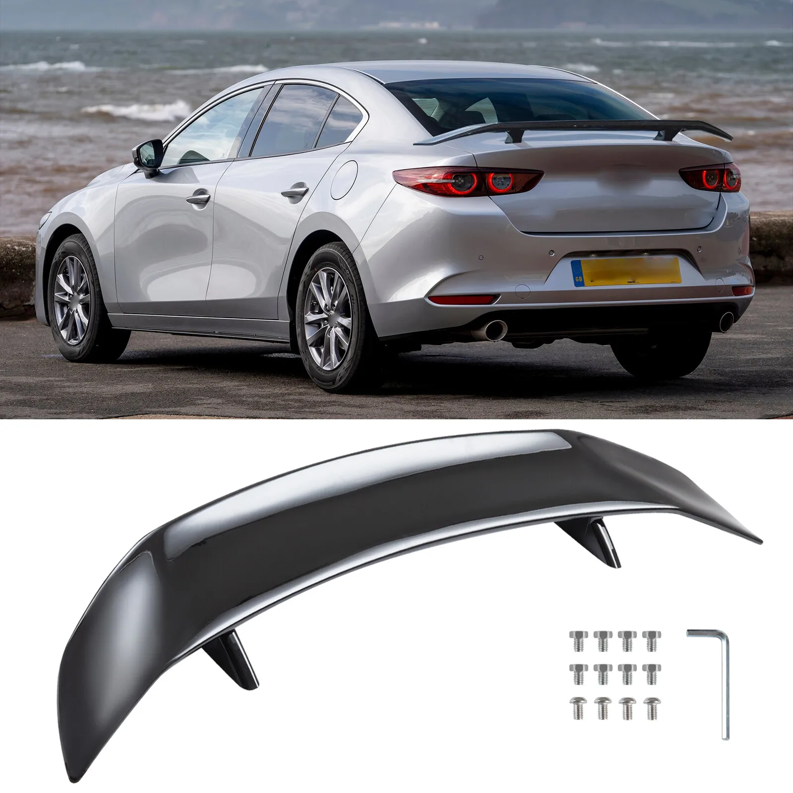 For Mazda 3 Sedan 2020 46" Rear Boot Trunk Lip Spoiler Wing Lip Gloss Black
For Mazda 3 Sedan 2020 46" Rear Boot Trunk Lip Spoiler Wing Lip Gloss Black