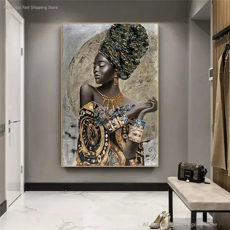 Abstract African Girl Canvas Painting on Wall Art African Black Woman Graffiti Art Posters and Prints Pictures Wall Decoratio
Abstract African Girl Canvas Painting on Wall Art African Black Woman Graffiti Art Posters and Prints Pictures Wall Decoratio