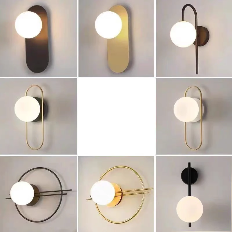 Nordic Frosted Glass Ball LED Wall Lamps for Bedroom TV Background Hardwired Indoor G9 Bulb LED Wall Sconce Interior Wall Lights
Nordic Frosted Glass Ball LED Wall Lamps for Bedroom TV Background Hardwired Indoor G9 Bulb LED Wall Sconce Interior Wall Lights