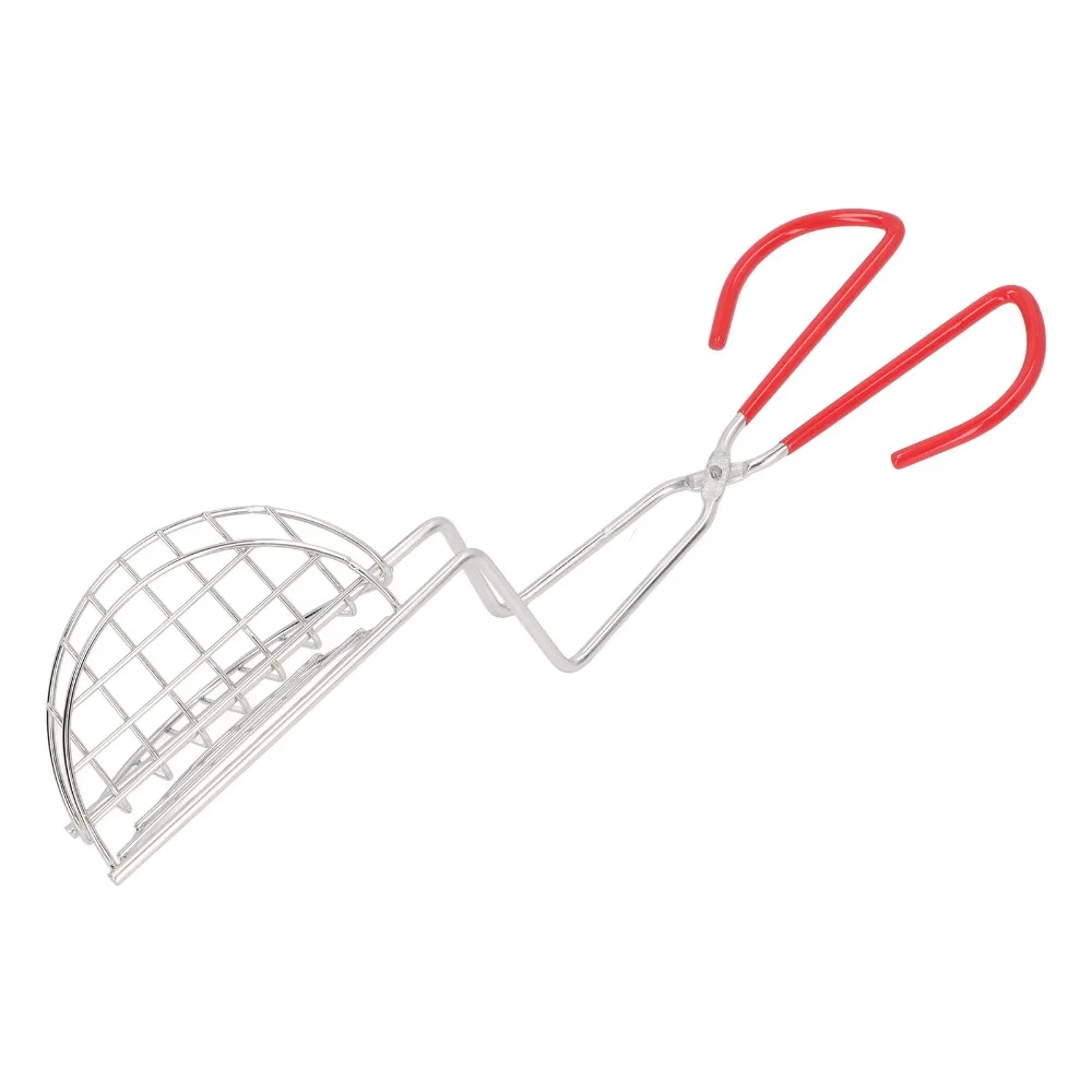 Durable Stainless Steel Taco Shell Tong Portable Silver Taco Fryer Tongs Taco Shell Holder Frying
Durable Stainless Steel Taco Shell Tong Portable Silver Taco Fryer Tongs Taco Shell Holder Frying