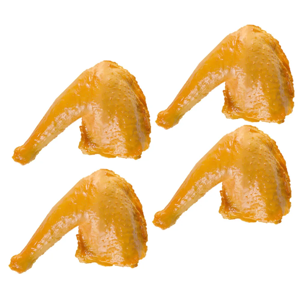 4 Pcs Artificial Chicken Wings Realistic PVC Food Models Lifelike Texture Decor Kitchen Games Role Playing Safe Material
4 Pcs Artificial Chicken Wings Realistic PVC Food Models Lifelike Texture Decor Kitchen Games Role Playing Safe Material