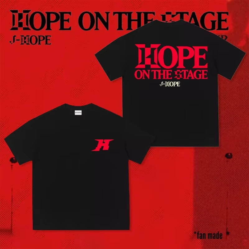J-Hope Hope on The Stage New 2025 Summer Tour Graphic Print T-Shirts Men's and Women's Fashion Hip Hop Short Sleeve T-Shirt
J-Hope Hope on The Stage New 2025 Summer Tour Graphic Print T-Shirts Men's and Women's Fashion Hip Hop Short Sleeve T-Shirt