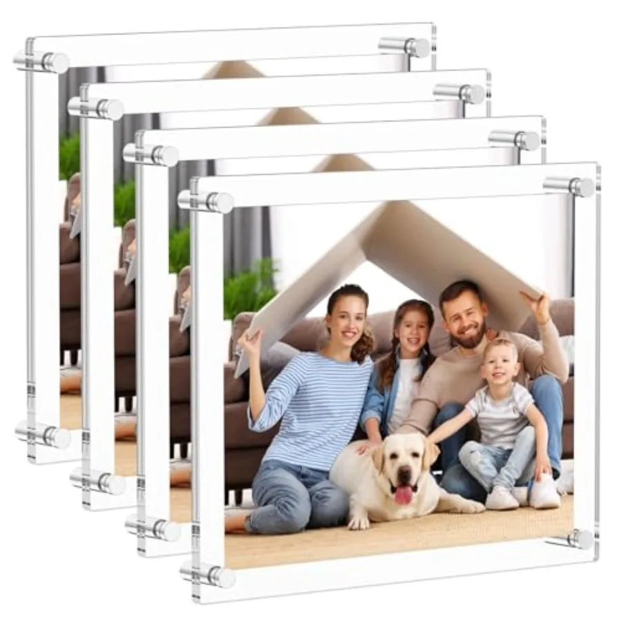 Acrylic Picture frame 4 PacksModern Hanging Transparent Lucite Square Frames for Photo Diploma Degree Certificate Art Wedding G
Acrylic Picture frame 4 PacksModern Hanging Transparent Lucite Square Frames for Photo Diploma Degree Certificate Art Wedding G