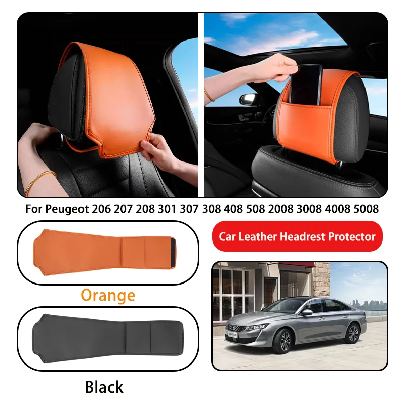 Leather Car Headrest Cover Anti-dirty and Wear-resistant For Peugeot 206 207 208 301 307 308 408 508 2008 3008 4008 5008
Leather Car Headrest Cover Anti-dirty and Wear-resistant For Peugeot 206 207 208 301 307 308 408 508 2008 3008 4008 5008