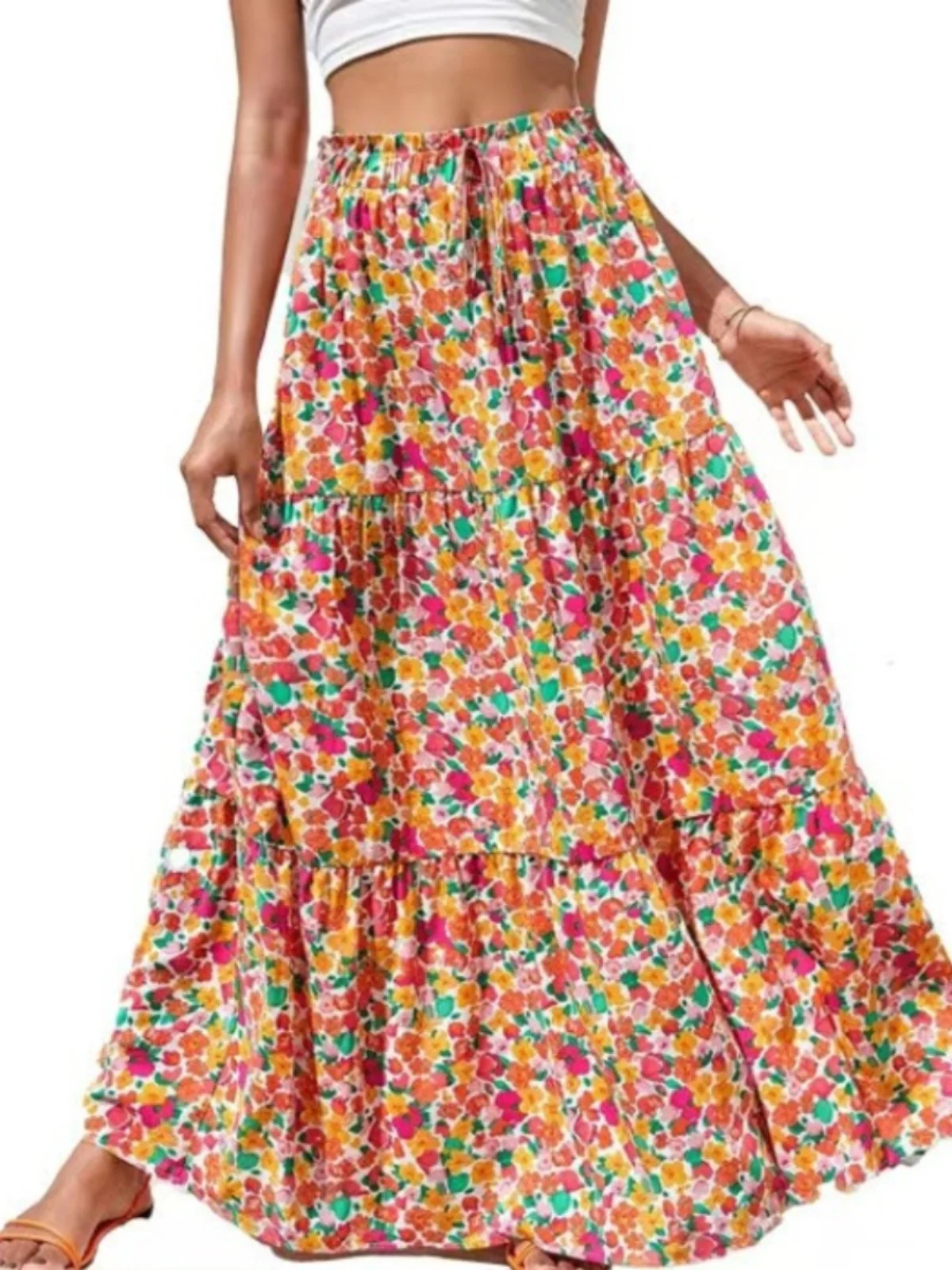 Bohemian plus Size Women's Fashion Floral A-Line Sweet Elastic High Waist Long Half Skirt Beach Skirt Polyester Fiber
Bohemian plus Size Women's Fashion Floral A-Line Sweet Elastic High Waist Long Half Skirt Beach Skirt Polyester Fiber