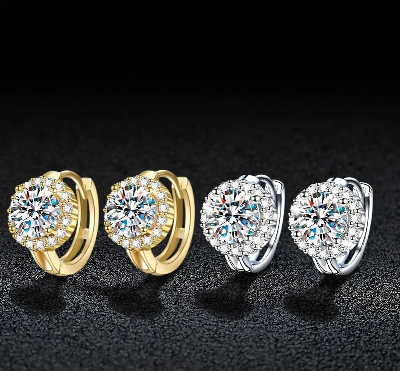 TY Classic Moissanite Diamond Hoop Earrings For Women Wedding Engagement Party S925 Sterling Silver Fine Jewelry Gift
TY Classic Moissanite Diamond Hoop Earrings For Women Wedding Engagement Party S925 Sterling Silver Fine Jewelry Gift