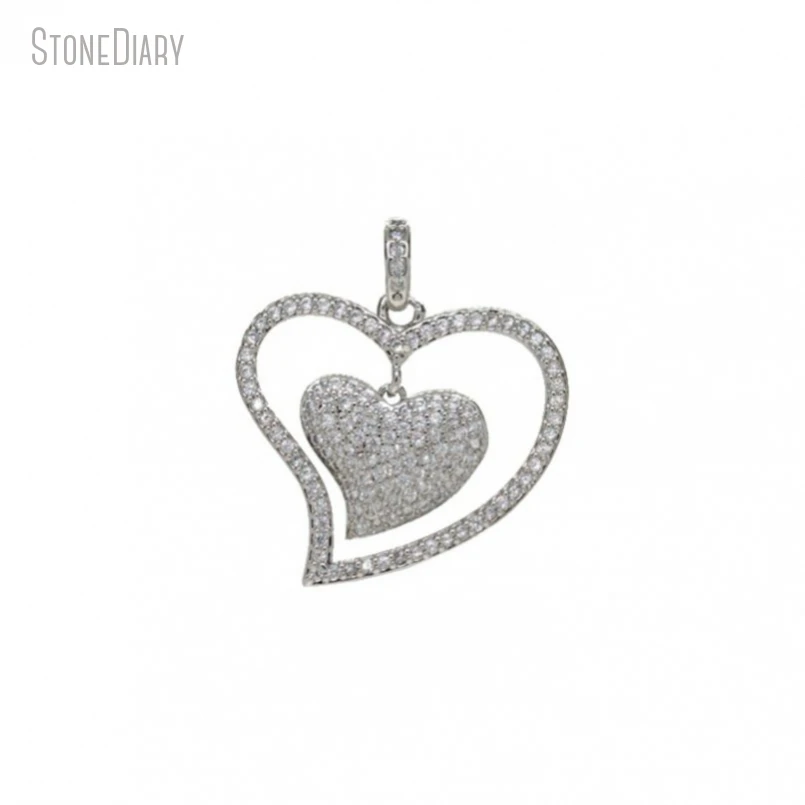 5Pcs Wholesale Silver Color Copper Invisible Setting Clear Cubic Zirconia Heart Point Gift For Her Jewelry Pendant PM47880
5Pcs Wholesale Silver Color Copper Invisible Setting Clear Cubic Zirconia Heart Point Gift For Her Jewelry Pendant PM47880