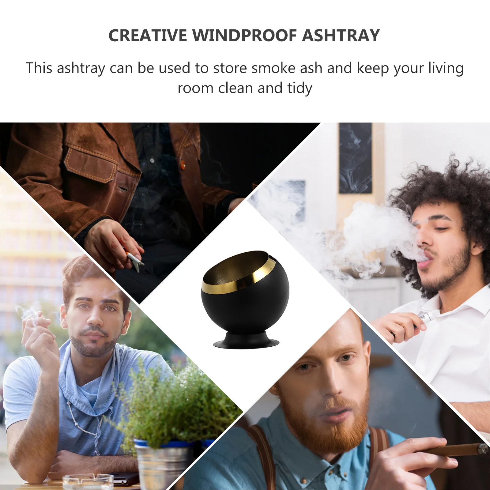 Xiaoxiang Stainless Steel Ashtray Office Desktop Rounded Cigarette Butt Container
Xiaoxiang Stainless Steel Ashtray Office Desktop Rounded Cigarette Butt Container