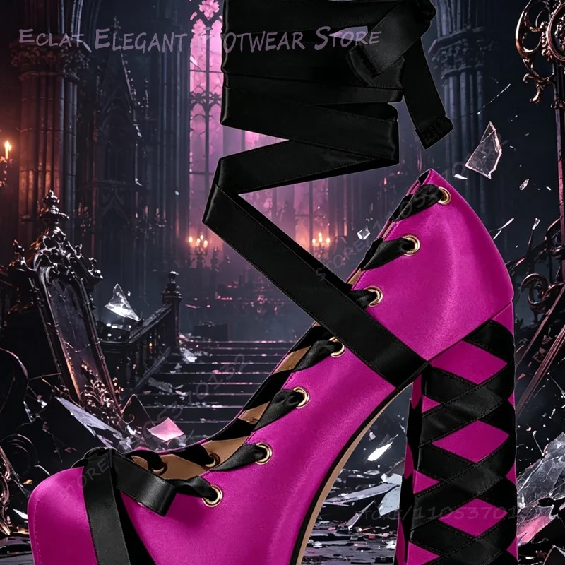 Colorful Ribbon Strap Platform Ballet Pump Sandals Girls Fuchsia Chunky Bow Silk Fuchsia Heels White Silk Cute Women Party Shoes
Colorful Ribbon Strap Platform Ballet Pump Sandals Girls Fuchsia Chunky Bow Silk Fuchsia Heels White Silk Cute Women Party Shoes