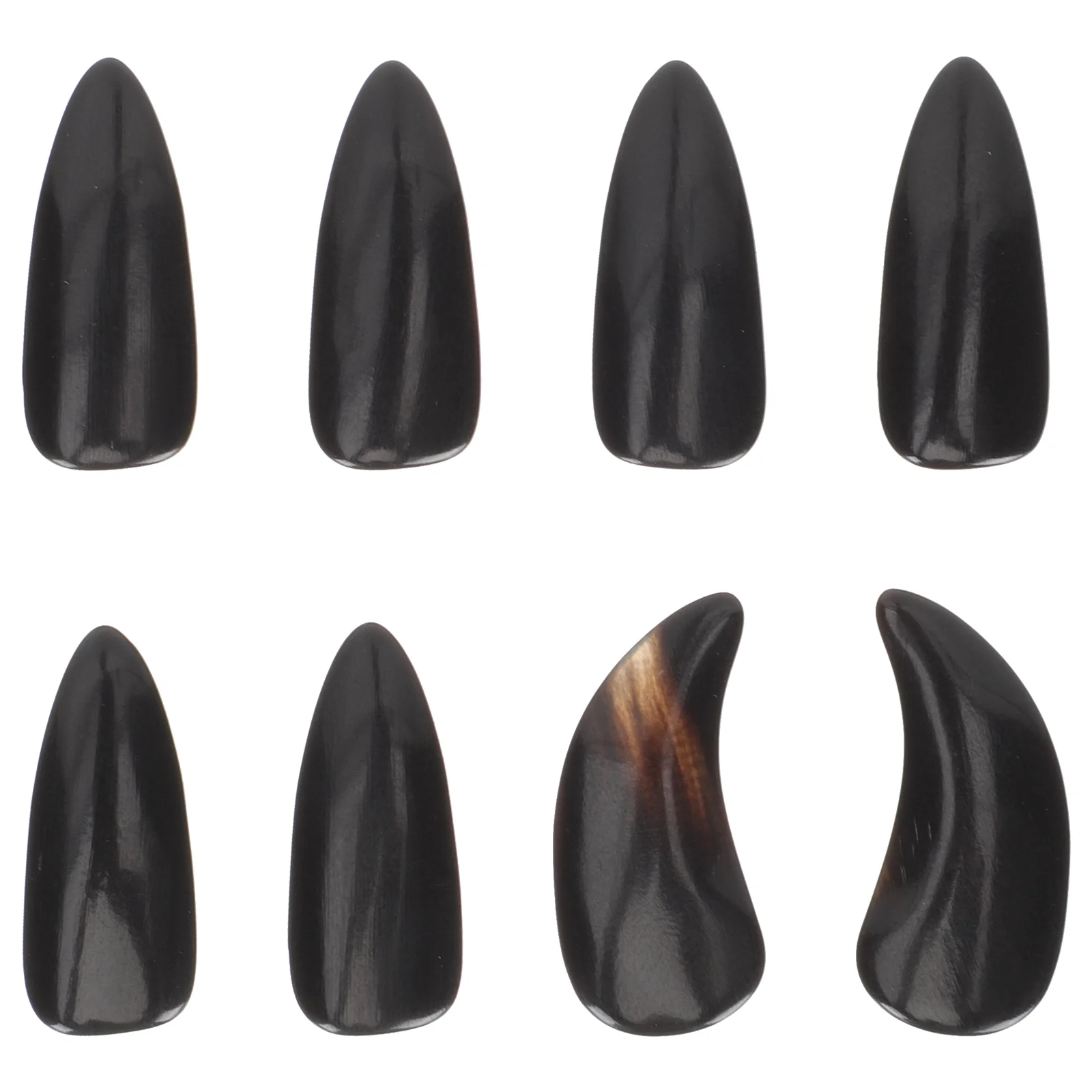 8 Pcs Protection Nails Child Pipa Plectrum Black Horn Kids Instruments Finger Protectors
8 Pcs Protection Nails Child Pipa Plectrum Black Horn Kids Instruments Finger Protectors