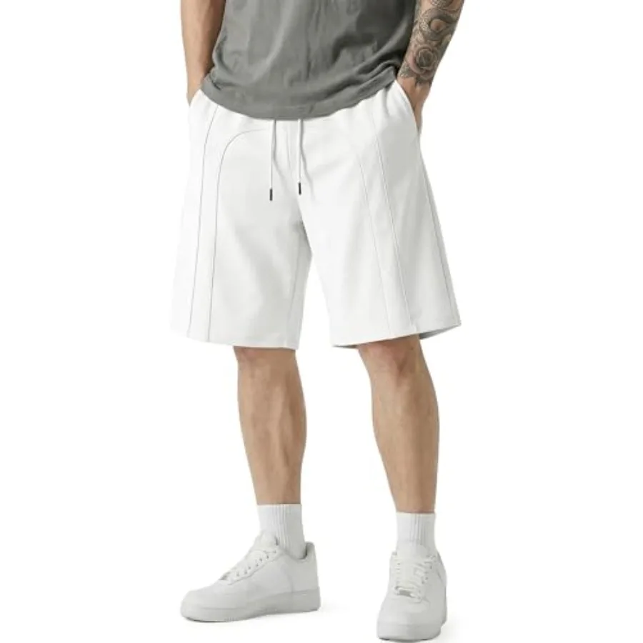JMIERR Men's Baggy Sweat Shorts Lightweight Cotton Under Knee Casual Drawstring Lounge Workout Gym Shorts
JMIERR Men's Baggy Sweat Shorts Lightweight Cotton Under Knee Casual Drawstring Lounge Workout Gym Shorts