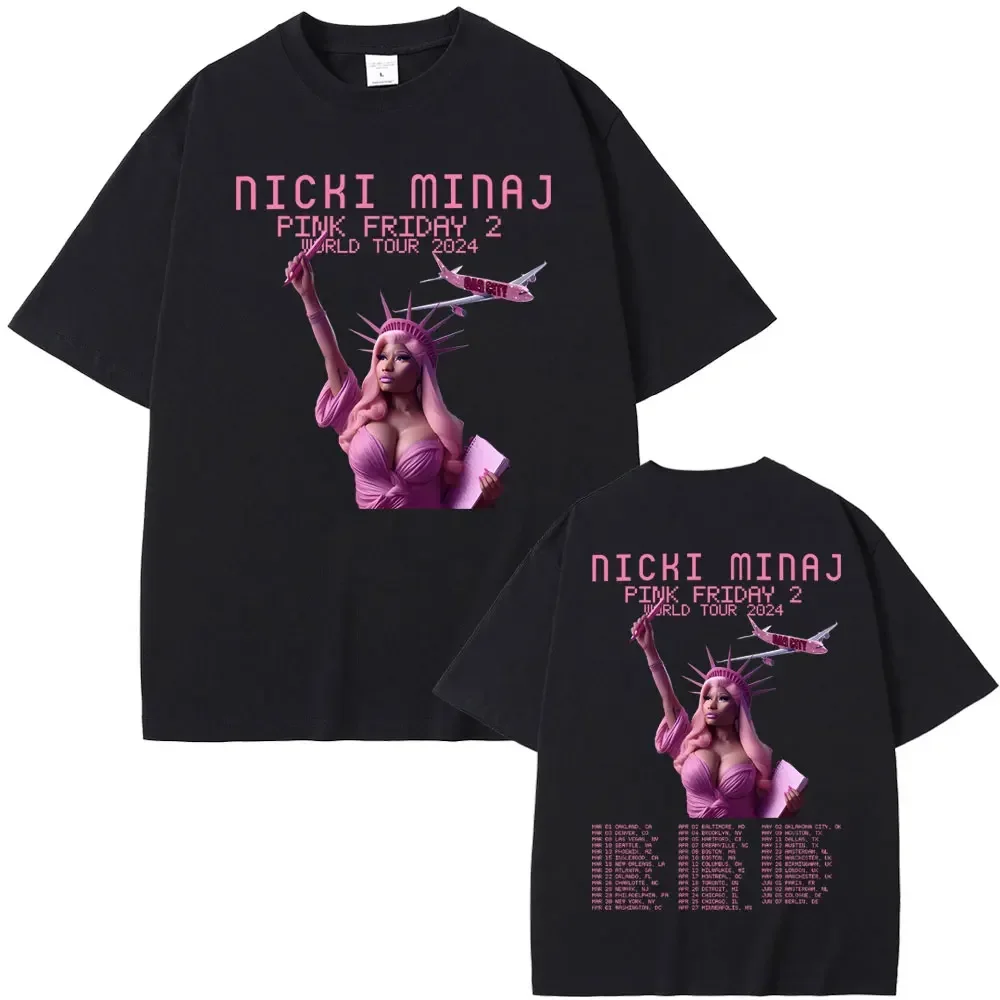 Rapper Nicki Minaj Pink Friday 2 2024 Worlldd Tour Graphic Print T-shirt Short Sleeve Men Women Hip Hop Fashion Oversized
Rapper Nicki Minaj Pink Friday 2 2024 Worlldd Tour Graphic Print T-shirt Short Sleeve Men Women Hip Hop Fashion Oversized