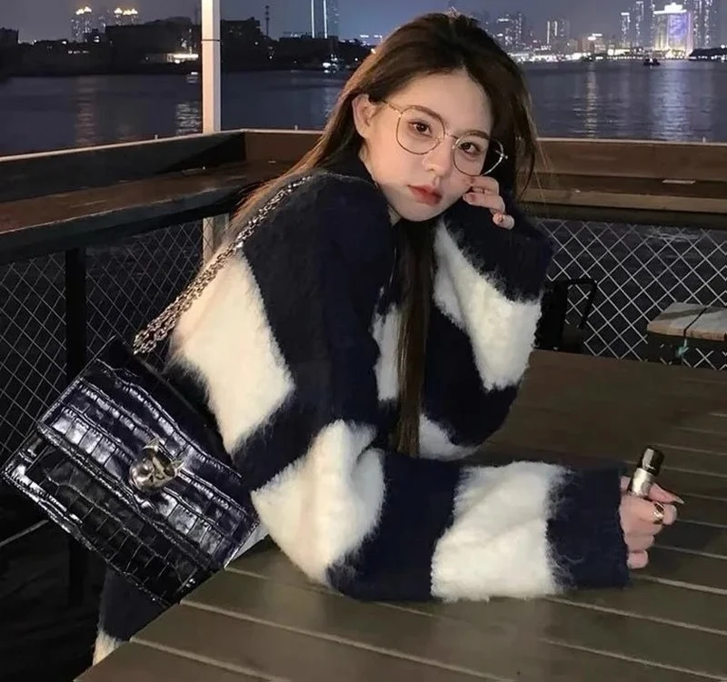 Slouchy Pullovers Women Knitted Loose Cozy Daily Femme Tender Autumn Sweaters
Slouchy Pullovers Women Knitted Loose Cozy Daily Femme Tender Autumn Sweaters