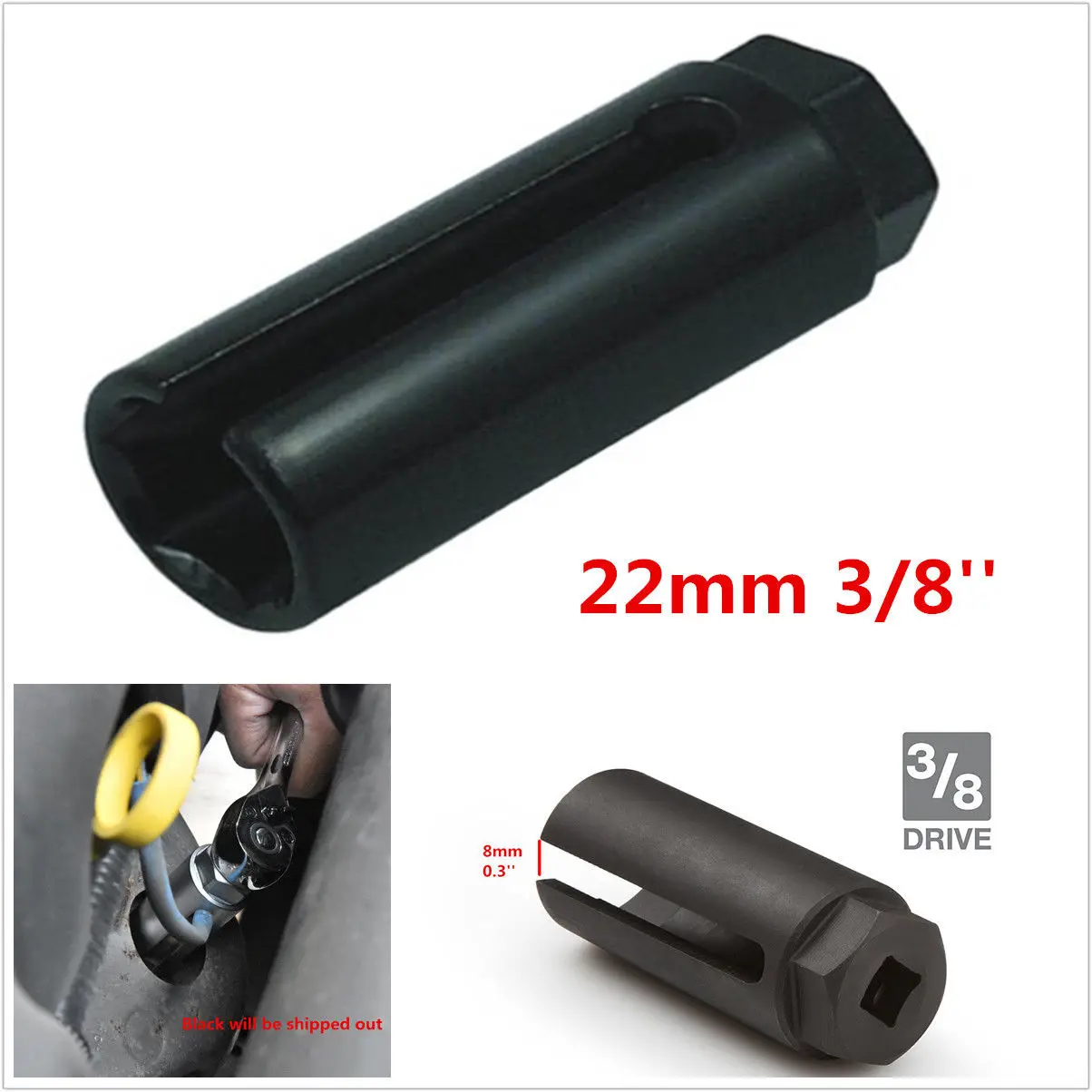 Universal 22mm Oxygen Sensor Socket 7/8 Square Drive Lambda Remover Tool Steel Black for CR-V Auto Repair
Universal 22mm Oxygen Sensor Socket 7/8 Square Drive Lambda Remover Tool Steel Black for CR-V Auto Repair