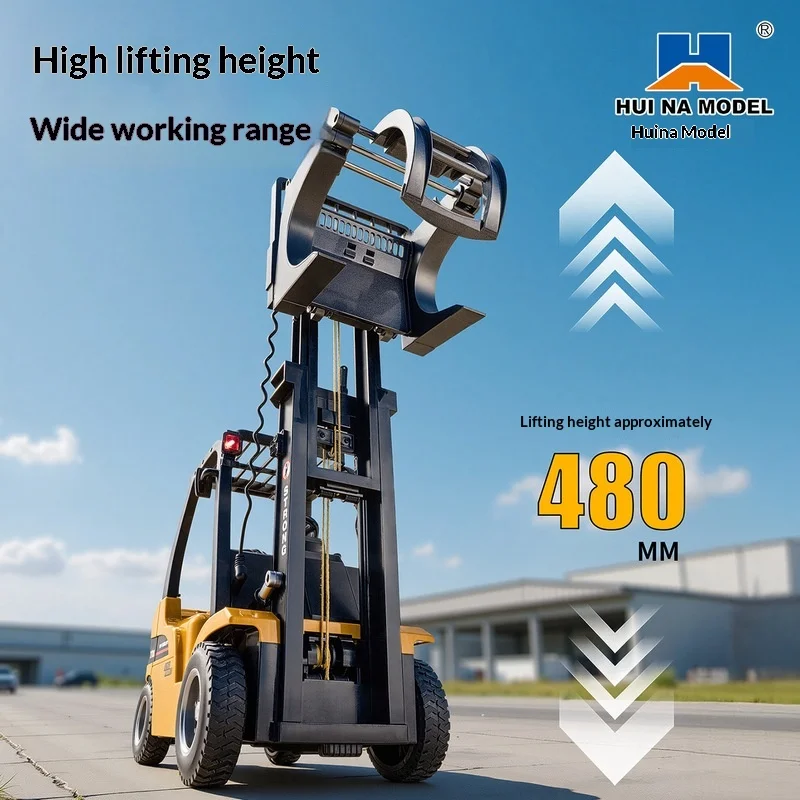HUINA Alloy 1:14 Large Scale 14CH 2.4G RC Forklift Remote Control Engineering Construction Truck Kids Hobby Toy Gift
HUINA Alloy 1:14 Large Scale 14CH 2.4G RC Forklift Remote Control Engineering Construction Truck Kids Hobby Toy Gift