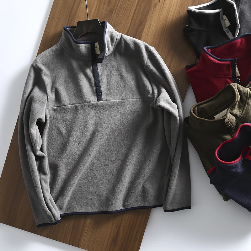Men's Fleece Lined Hoodie Sweatshirt Stand Collar Windproof Autumn Winter Jacket Polyester Fiber Casual Loose Fit Youth Style
Men's Fleece Lined Hoodie Sweatshirt Stand Collar Windproof Autumn Winter Jacket Polyester Fiber Casual Loose Fit Youth Style