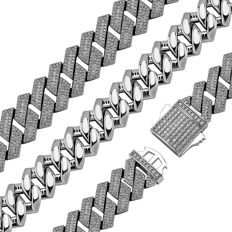 Хип-хоп Полный CZ Stone Pave Bling Iced Out шириной 18 мм с однотонным ромбом в виде кубинской цепи в стиле Майами для мужчин, ювелирные изделия в стиле рэпер
Хип-хоп Полный CZ Stone Pave Bling Iced Out шириной 18 мм с однотонным ромбом в виде кубинской цепи в стиле Майами для мужчин, ювелирные изделия в стиле рэпер