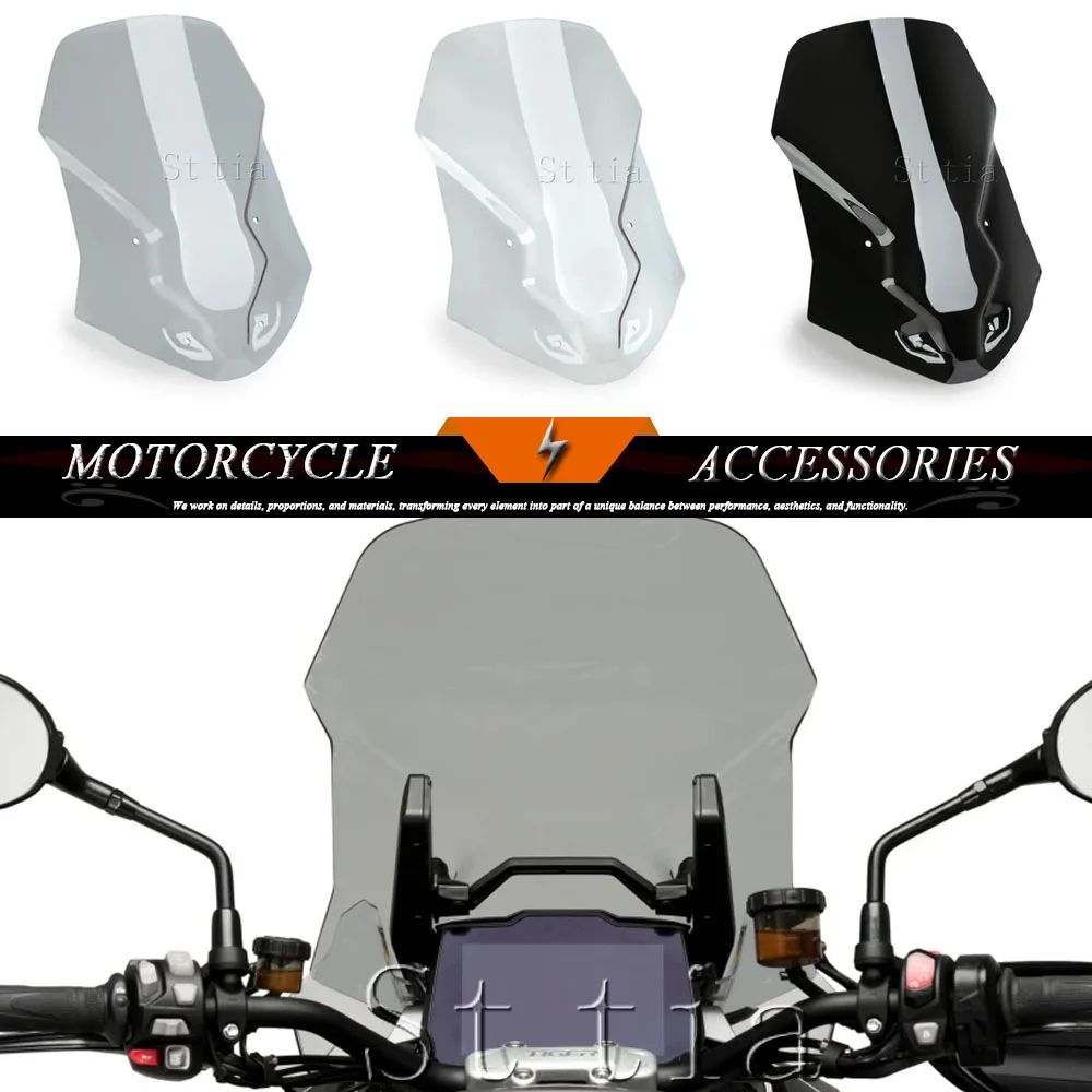 Motorcycle Windshield Windscreen Deflector Touring Wind Screen For Tiger 1200 GT/GT Pro/GT Explorer/Rally Pro/Rally Explorer