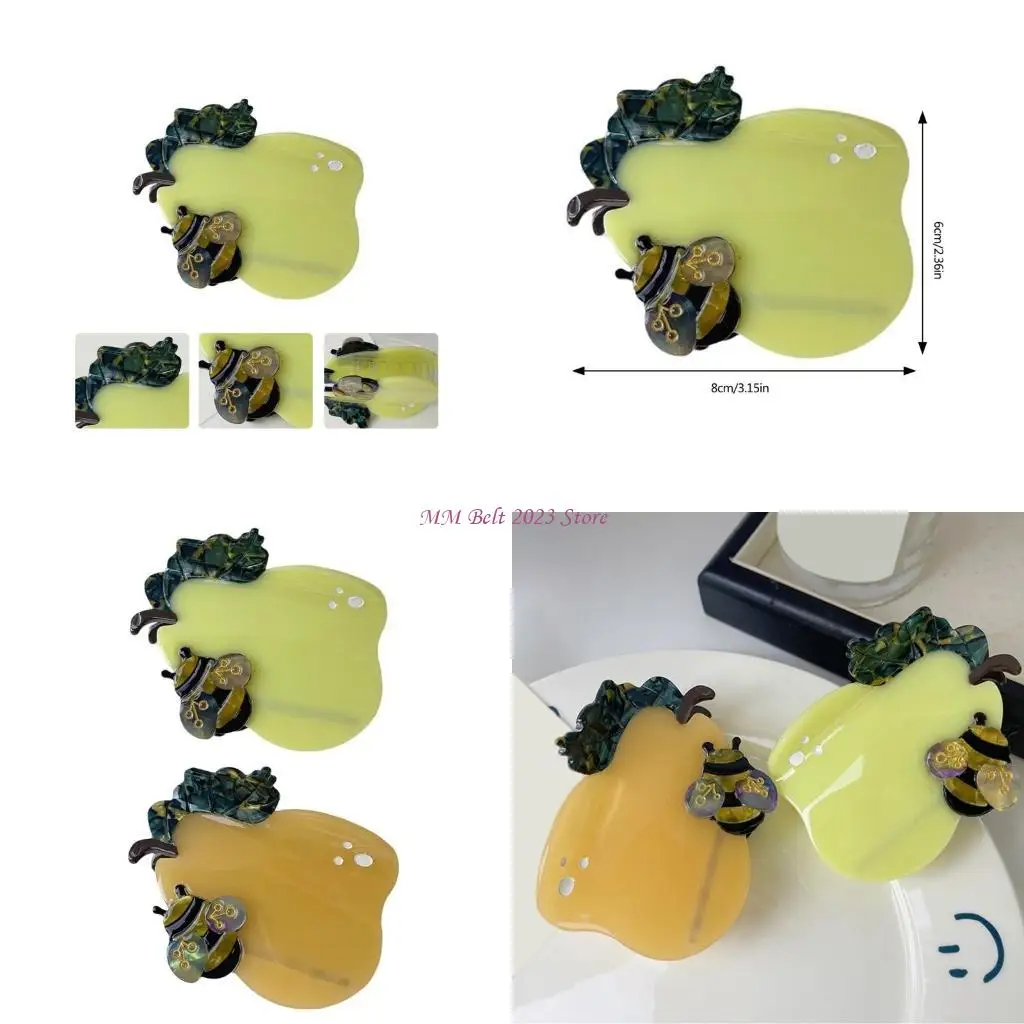 49ME Fashionable Pear Shaped Acetate Hair Clip Women's Hair Accessory Hair Decoration for Different Hair Types
49ME Fashionable Pear Shaped Acetate Hair Clip Women's Hair Accessory Hair Decoration for Different Hair Types