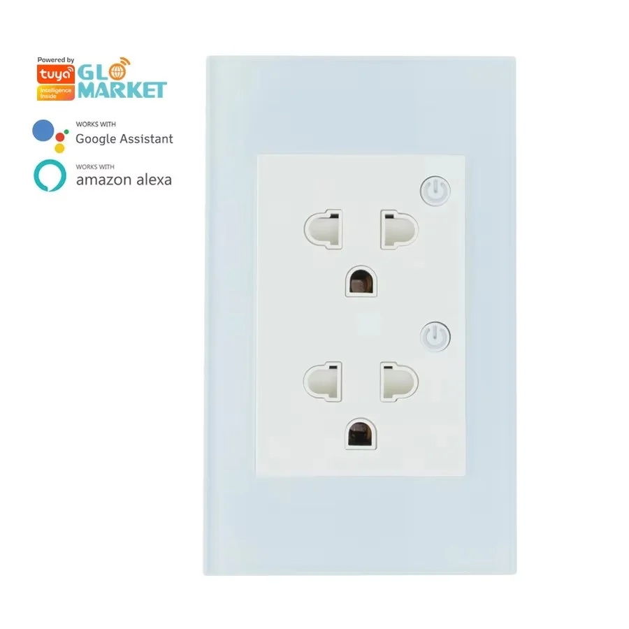Smartier Smart Home Wifi US Standard Universal Wall Socket With Touch Glass Panel Compatible Uk Plug With Alexa&google
Smartier Smart Home Wifi US Standard Universal Wall Socket With Touch Glass Panel Compatible Uk Plug With Alexa&google