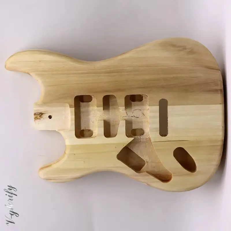 DIY electric guitar barrel body, electric guitar modification, guitar body made of poplar wood
DIY electric guitar barrel body, electric guitar modification, guitar body made of poplar wood