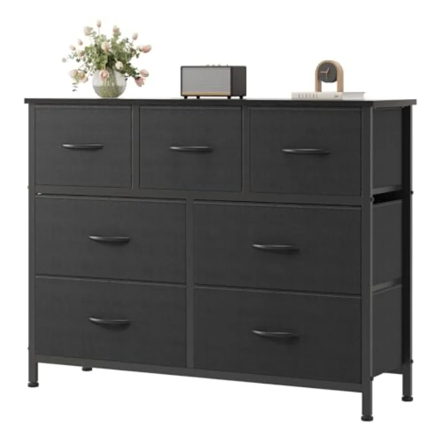 Dresser for Bedroom with 7 Fabric Drawers Storage Organizer Closet Chest Clothes Cabinet Vertical Dresser for Living Room Entry
Dresser for Bedroom with 7 Fabric Drawers Storage Organizer Closet Chest Clothes Cabinet Vertical Dresser for Living Room Entry