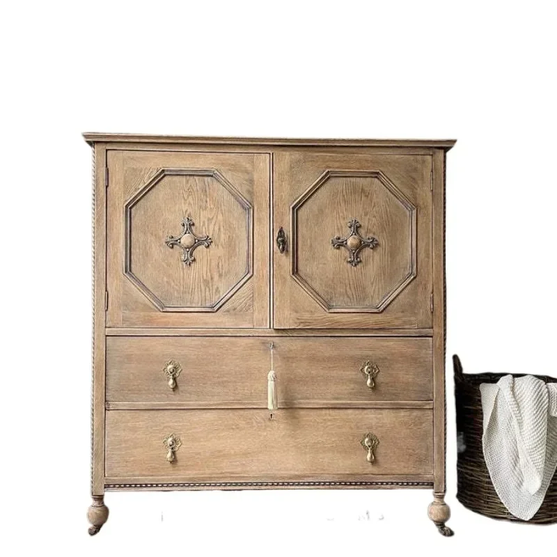 American solid wood chest retro carved porch decorative cabinet French country living room bedroom side cabinet
American solid wood chest retro carved porch decorative cabinet French country living room bedroom side cabinet