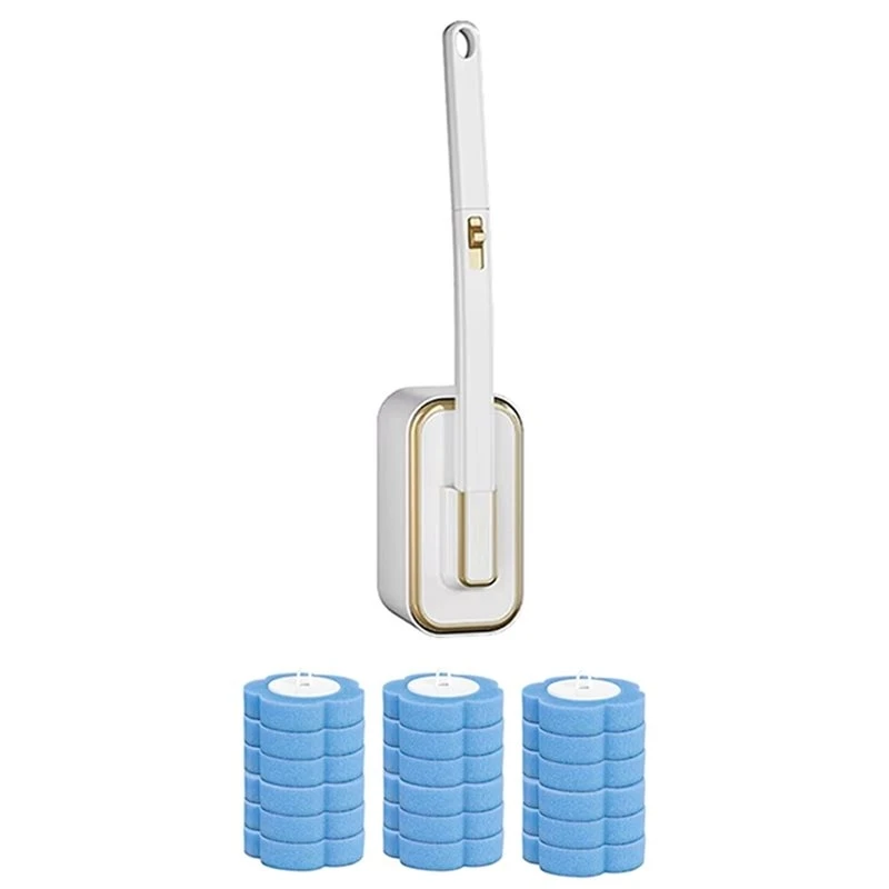 ABVC Wall-Mounted Toilet Brush Set,With Long-Handle, Built-In Cleaning Liquid Fluid And Replacement Heads
ABVC Wall-Mounted Toilet Brush Set,With Long-Handle, Built-In Cleaning Liquid Fluid And Replacement Heads