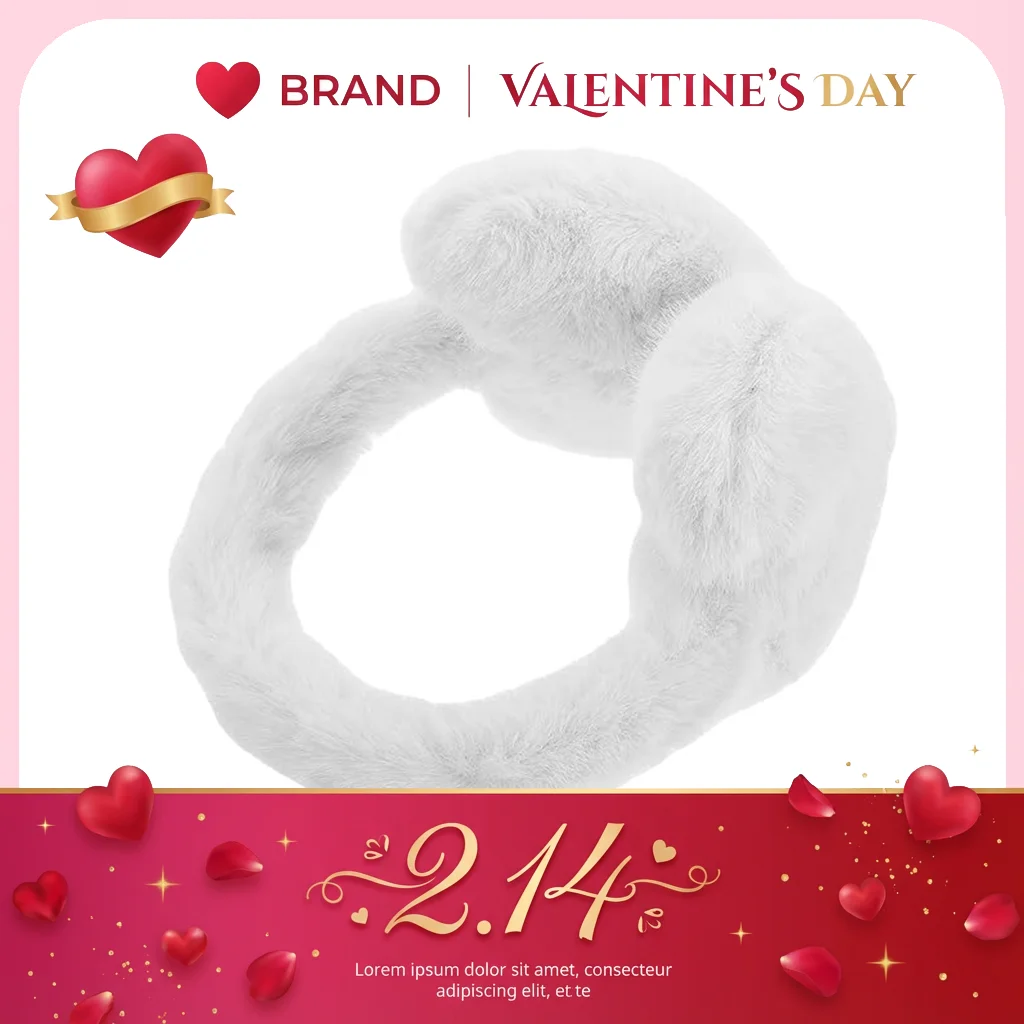 Романтичные белые плюшевые наушники ко Дню святого Валентина — складные и портативные теплые наушники 14×13×12 см, мягкий термофibre
Романтичные белые плюшевые наушники ко Дню святого Валентина — складные и портативные теплые наушники 14×13×12 см, мягкий термофibre