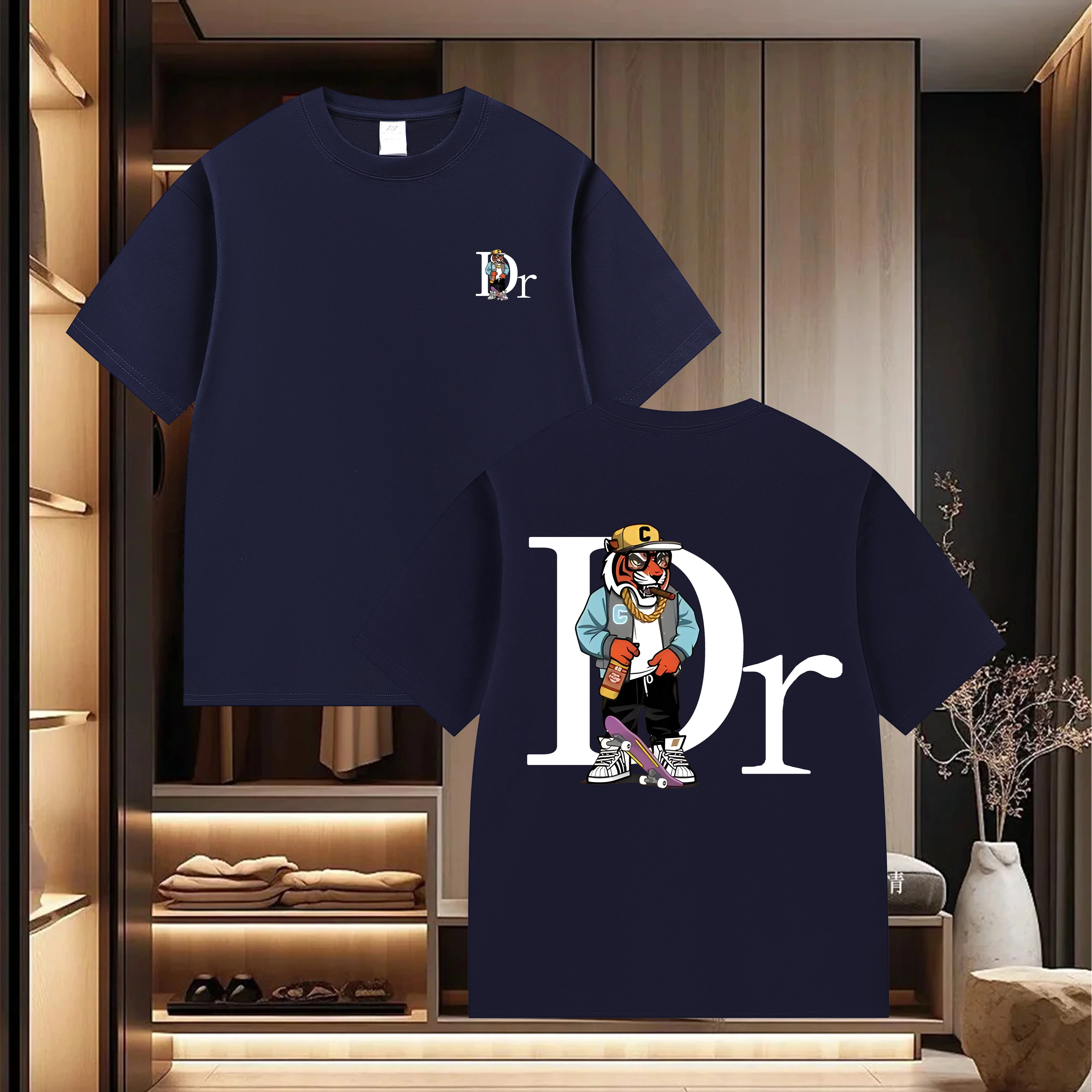 2025 letter printed casual T-shirt summer short sleeved T-shirt men's and women's fashionable round neck top
2025 letter printed casual T-shirt summer short sleeved T-shirt men's and women's fashionable round neck top