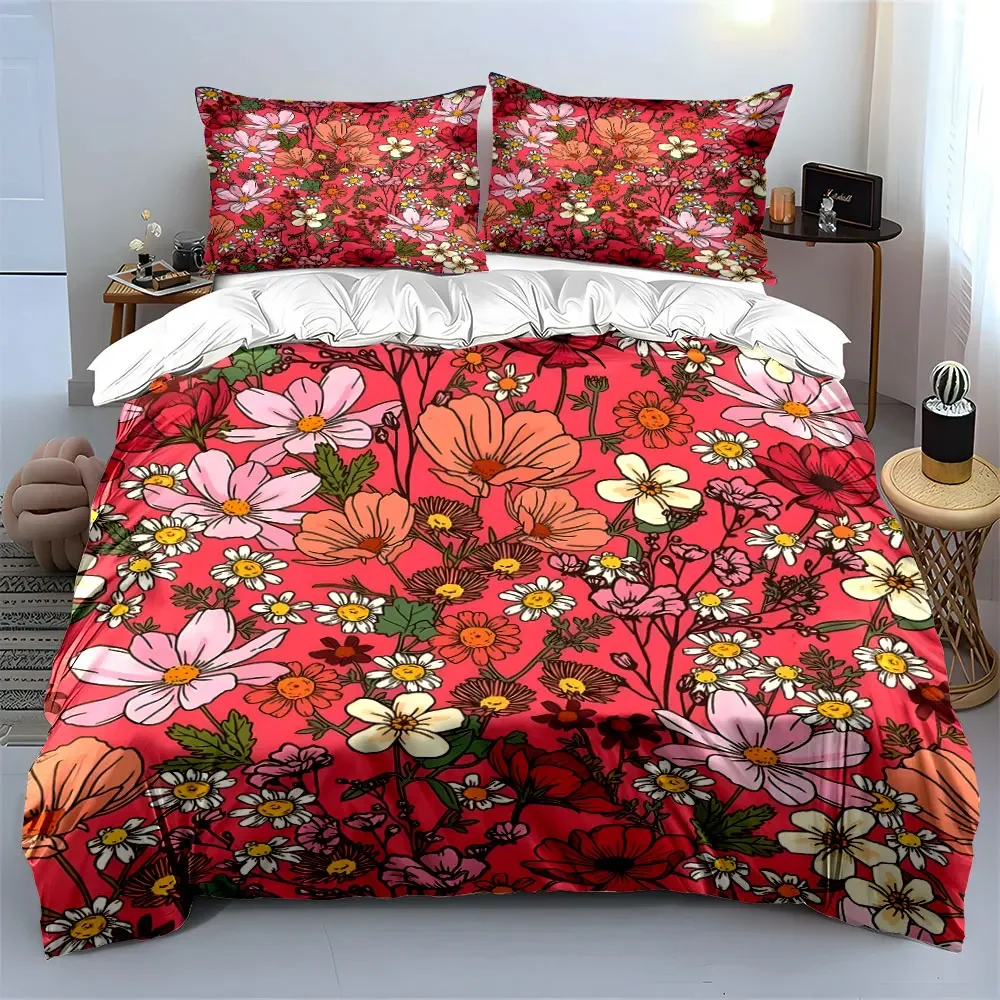 Floral Pattern Decor Set Elegant Soft Comfortable Duvet Cover Bedding Set Included 1*Duvet Cover & 2*Pillowcases, gift
Floral Pattern Decor Set Elegant Soft Comfortable Duvet Cover Bedding Set Included 1*Duvet Cover & 2*Pillowcases, gift