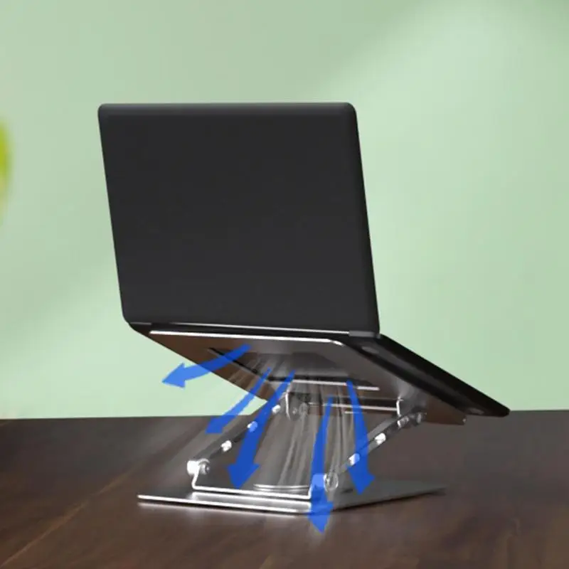 Laptop Riser For Desk Metal Foldable Laptop Riser Adjustable Tablet Support Non-Slip Bracket With 22 Lbs Bearing Load For Work
Laptop Riser For Desk Metal Foldable Laptop Riser Adjustable Tablet Support Non-Slip Bracket With 22 Lbs Bearing Load For Work