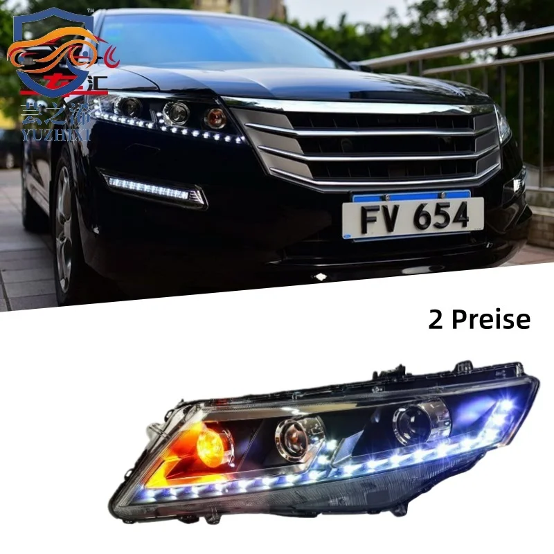 XCH For 2011-2014 Honda Crosstour headlight assembly retrofit with LED projector headlights and daytime running lights
XCH For 2011-2014 Honda Crosstour headlight assembly retrofit with LED projector headlights and daytime running lights
