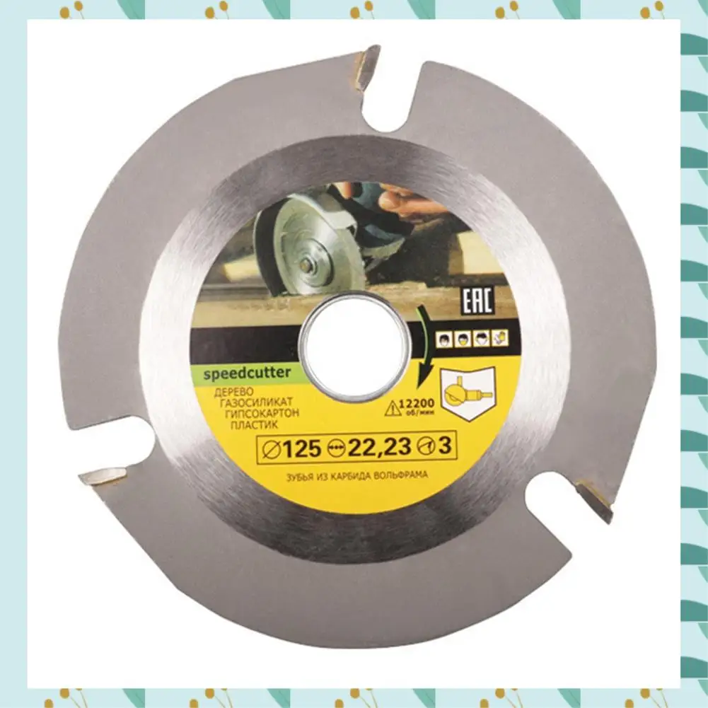 A71P Durable 6 Teeth Saw Blade 125Mm Cemented Carbide Tipped Wood Cutting Disc Angle Grinder Wheel Woodworking Accessories
A71P Durable 6 Teeth Saw Blade 125Mm Cemented Carbide Tipped Wood Cutting Disc Angle Grinder Wheel Woodworking Accessories