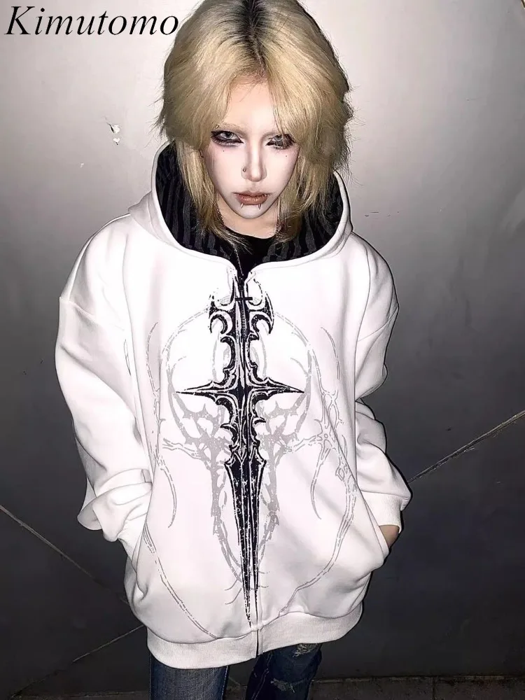 Kimutomo Hoodies Women Y2k Aesthetic Vintage Grunge Gothic Loose Vintage Outwear Jackets Harajuku Sweatshirts Female Casual
Kimutomo Hoodies Women Y2k Aesthetic Vintage Grunge Gothic Loose Vintage Outwear Jackets Harajuku Sweatshirts Female Casual