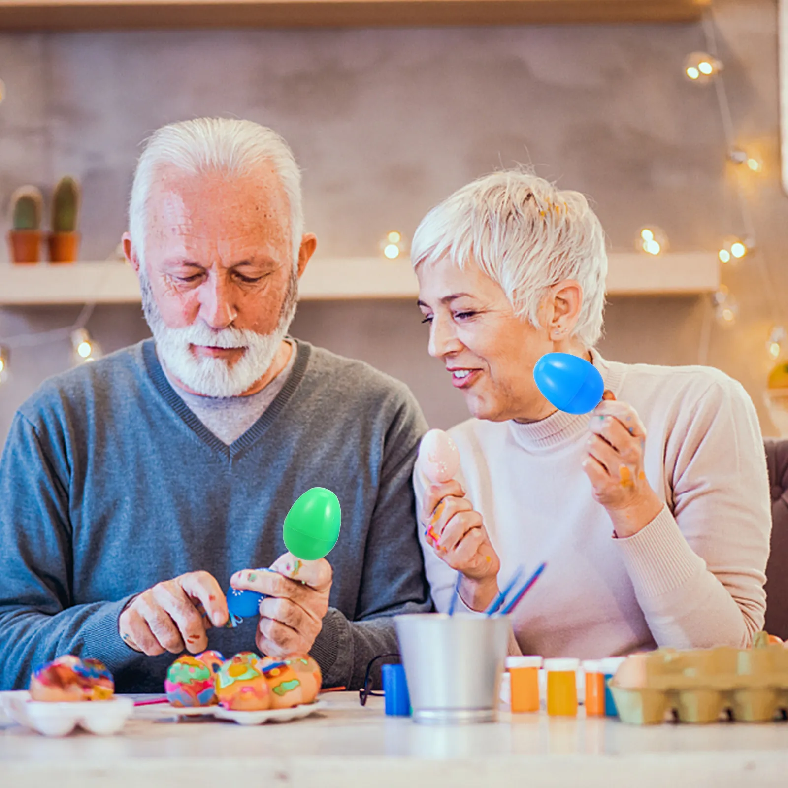 Набор из 12 разноцветных пластиковых небьющихся пасхальных яиц (6 см) для декора и наполнения, для праздничных вечеринок и сувениров
Набор из 12 разноцветных пластиковых небьющихся пасхальных яиц (6 см) для декора и наполнения, для праздничных вечеринок и сувениров