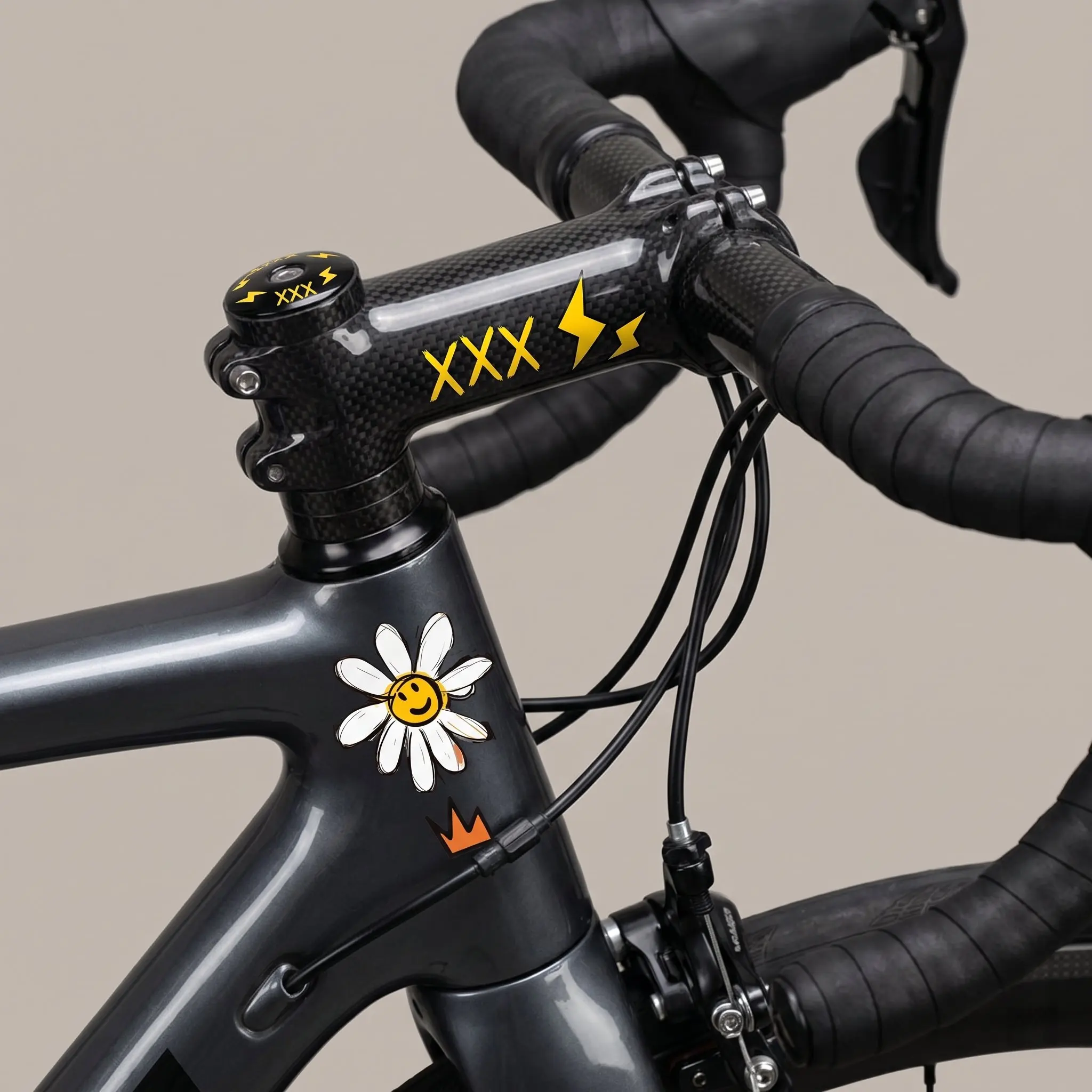 Flower graffiti DIY bicycle frame protective sticker - cute cartoon mountain road fork protective film, cool car decorative UV
Flower graffiti DIY bicycle frame protective sticker - cute cartoon mountain road fork protective film, cool car decorative UV