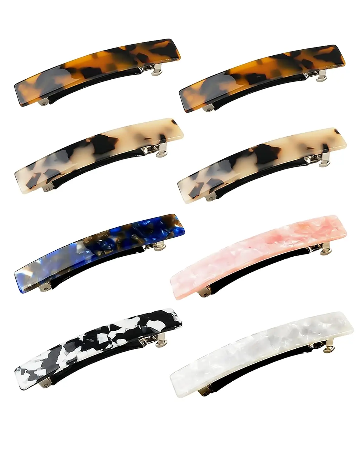 8 Pcs Acetate Hair Clips for Women, 3 Inch No Slip Barrettes, Thin to Thick Hair, French Tortoise Shell Style
8 Pcs Acetate Hair Clips for Women, 3 Inch No Slip Barrettes, Thin to Thick Hair, French Tortoise Shell Style