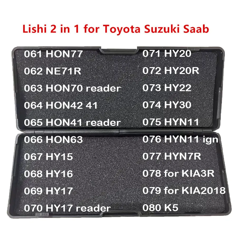 061-080 Lishi 2 в 1 HON77 NE71R HON70 HON41 HON63 HY15 HY16 HY17 HY20 HY20R HY30 HYN11 HYN7R для KIA 2018 KIA3R K5 для Hyundai
061-080 Lishi 2 в 1 HON77 NE71R HON70 HON41 HON63 HY15 HY16 HY17 HY20 HY20R HY30 HYN11 HYN7R для KIA 2018 KIA3R K5 для Hyundai