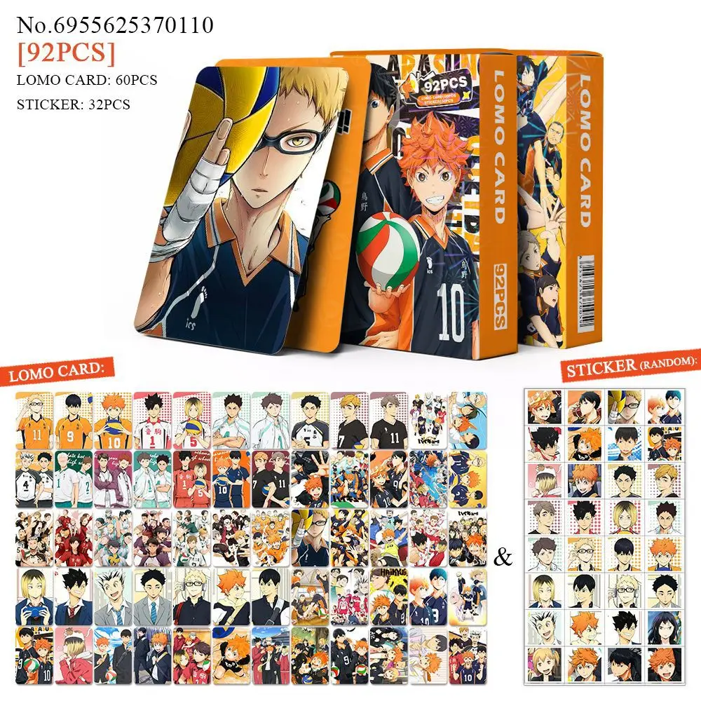 92Pcs Volleyball Boy Cards Anime Lomo Card Small Card Games with Postcards Message Photo Gift Collection Cards Toy Gift
92Pcs Volleyball Boy Cards Anime Lomo Card Small Card Games with Postcards Message Photo Gift Collection Cards Toy Gift