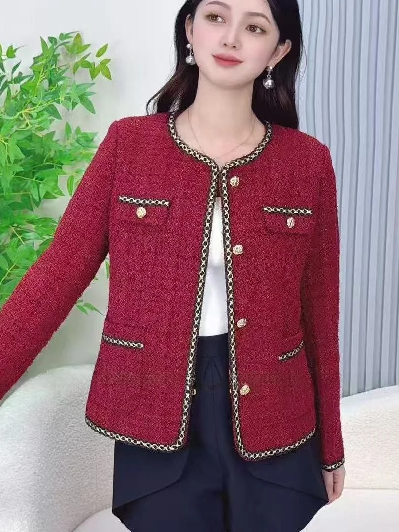 Модная женская куртка в клетку свободного кроя для осени, повседневная теплая верхняя одежда из полиэстера с длинными рукавами и круглым вырезом
Модная женская куртка в клетку свободного кроя для осени, повседневная теплая верхняя одежда из полиэстера с длинными рукавами и круглым вырезом