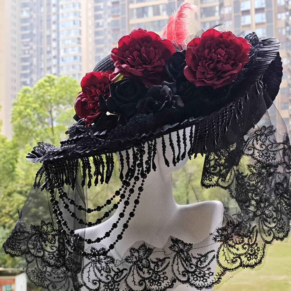 Steampunk Handmade Lace Vintage Bandage Bow Wizard Hat Adult Gothic Lolita Cosplay Costume Halloween Party Bucket hatASDF6786
Steampunk Handmade Lace Vintage Bandage Bow Wizard Hat Adult Gothic Lolita Cosplay Costume Halloween Party Bucket hatASDF6786