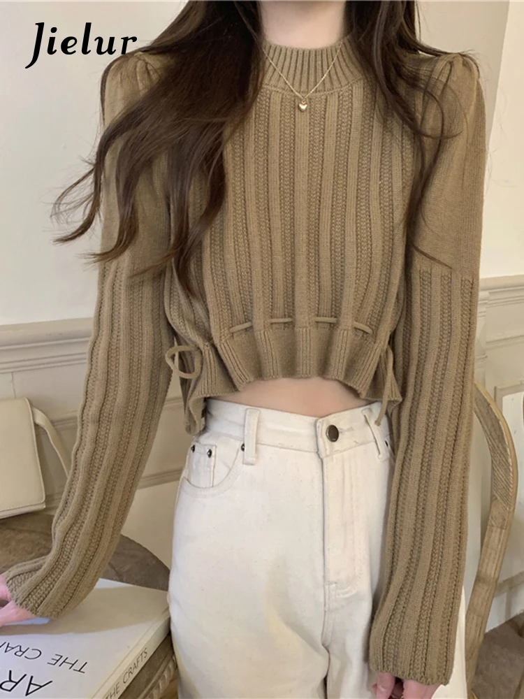 Jielur Autumn New Contrast Color Slim Knit Pullovers Woman Sweet Lady Sexy Pullovers Female Khaki White Black Street Pullovers
Jielur Autumn New Contrast Color Slim Knit Pullovers Woman Sweet Lady Sexy Pullovers Female Khaki White Black Street Pullovers