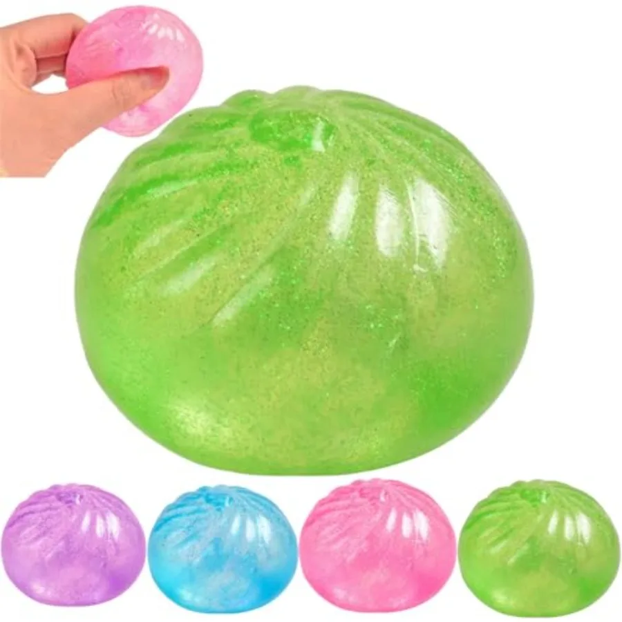 Glitter Squishies Dumpling, Dumpling Squishies Stress Ball, Soft Silicone Baozi Squeezable Toy, Mini Decompression Ball Fidget
Glitter Squishies Dumpling, Dumpling Squishies Stress Ball, Soft Silicone Baozi Squeezable Toy, Mini Decompression Ball Fidget