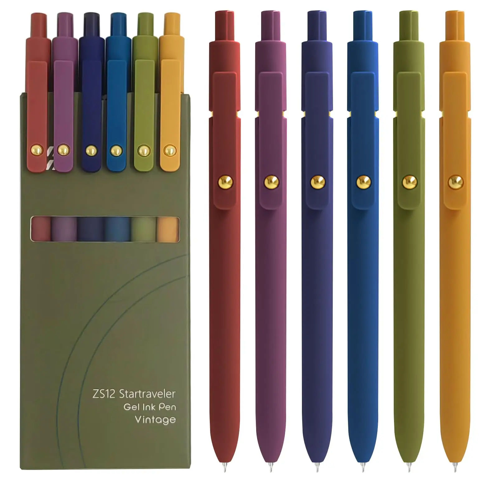 Gel Pens, 6 Pcs 0.5mm Fine Point Smooth Writing Pens Cute Pens, High-End Series Black Ink Pens for Journaling Note Taking, School Office Supplies for Women Men
Gel Pens, 6 Pcs 0.5mm Fine Point Smooth Writing Pens Cute Pens, High-End Series Black Ink Pens for Journaling Note Taking, School Office Supplies for Women Men