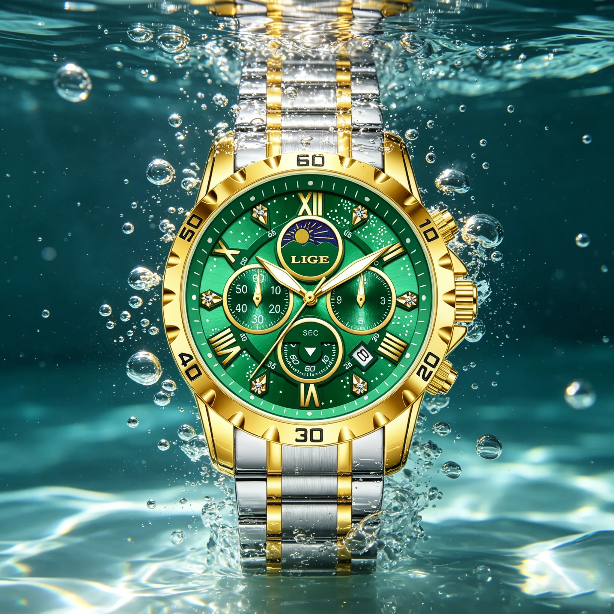 LIGE Luxury Military Men's Watches Sport Quartz Man Wristwatch Waterproof Luminous Chronograph Stainless Steel Watch for Man
LIGE Luxury Military Men's Watches Sport Quartz Man Wristwatch Waterproof Luminous Chronograph Stainless Steel Watch for Man