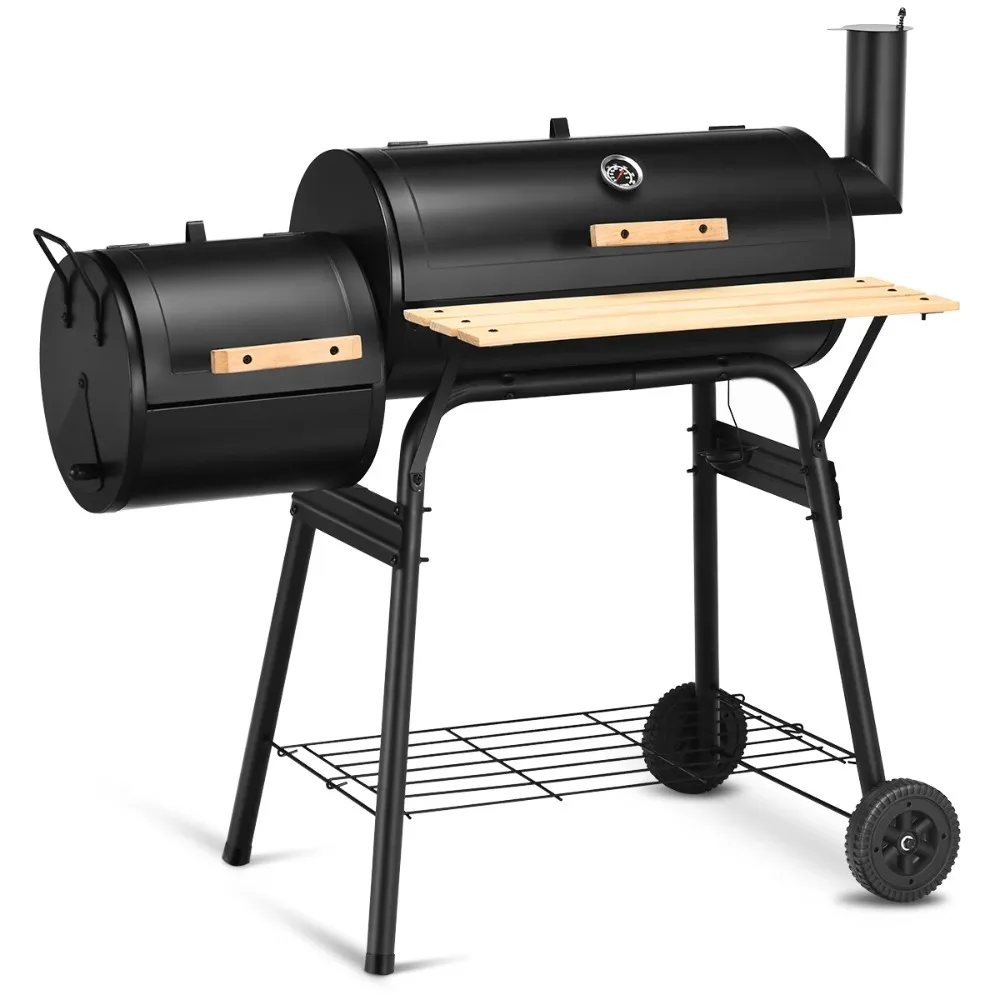 Outdoor BBQ Grill Charcoal Barbecue Pit Patio Backyard Meat Cooker Smoker, sturdy and Solid Steel Construction
Outdoor BBQ Grill Charcoal Barbecue Pit Patio Backyard Meat Cooker Smoker, sturdy and Solid Steel Construction