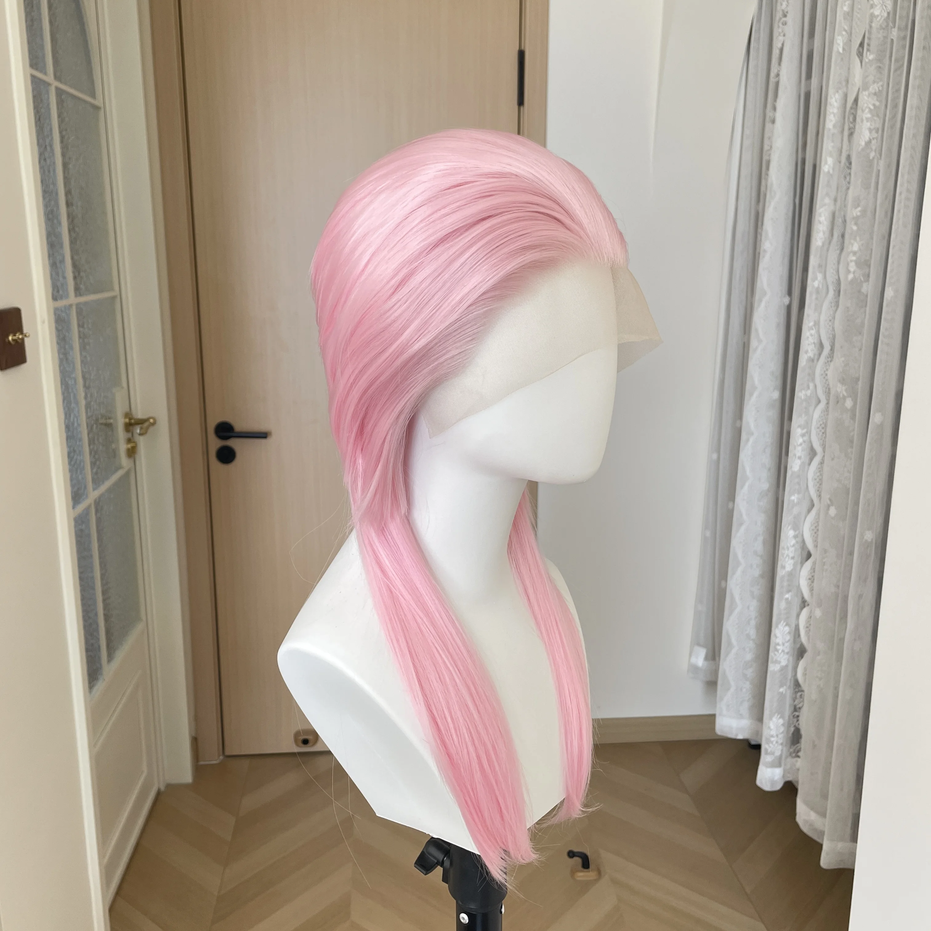 Light Pink Cosplay Wigs for Men 13x4 Synthetic Lace Front Wigs for Women Shoulder Length Short Curly Wigs with Ponytails Party
Light Pink Cosplay Wigs for Men 13x4 Synthetic Lace Front Wigs for Women Shoulder Length Short Curly Wigs with Ponytails Party