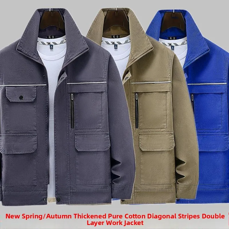 Thiened Welding Workwear Set for Men Spring Autumn Construction Site Anti-Scald Pure Cotton Se Clothing St ...
Thiened Welding Workwear Set for Men Spring Autumn Construction Site Anti-Scald Pure Cotton Se Clothing St ...